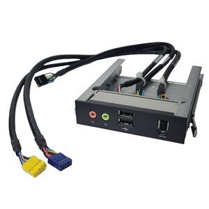 Intel Front Panel 2 USB/IEEE 1394/Audio 3.5-Inch Module, P/N: D16321-001